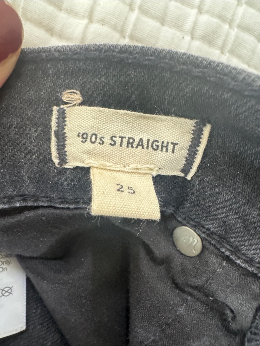 Madewell Black 90’s high riseJeans